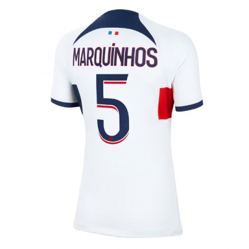 Dámy Fotbalový dres Paris Saint-Germain Marquinhos #5 2023-24 Venkovní Krátký Rukáv